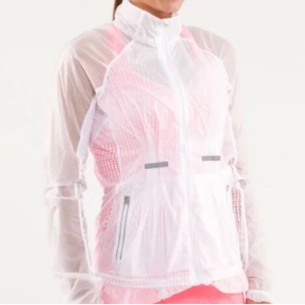 Lululemon Lightweight Wind/ Rain Jacket Sheer Mes… - image 2